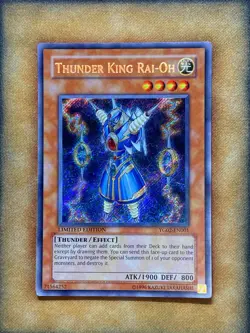 Yugioh Thunder King Rai-Oh YG02-EN001 Secret Rare Limited Edition NM - Image 1