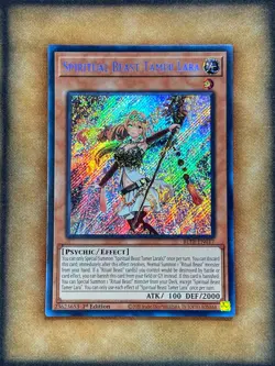 Yugioh Spiritual Beast Tamer Lara BLTR-EN017 Secret Rare 1st Ed NM - Image 1