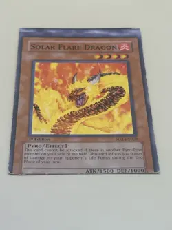Yugioh TCG Solar Flare Dragon SD3-EN008 1st Edition Miscut Misprint Error - Image 3