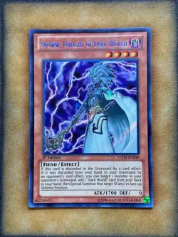 Yugioh Snoww, Unlight of Dark World LCJW-EN248 Secret Rare 1st Ed LP - Image 1