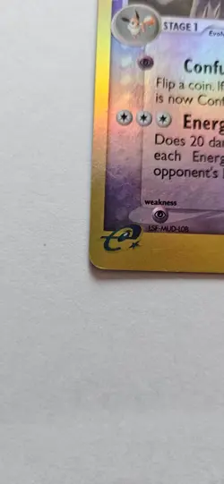 Pokemon Espeon 16/100 Reverse Holo - Sandstorm Card (Lots of scuffing) - Image 4