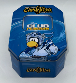 CLUB PENGUIN Card-Jitsu TRADING CARD GAME w/ Collector Tin - TOPPS, Disney - Image 1