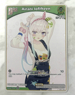Airani Lofifteen Hololive Card Game Vol.1 ENGLISH Waifu Anime Trading Card - Image 1