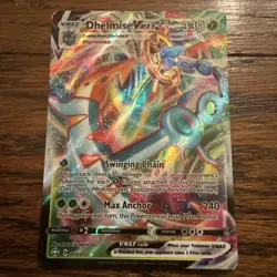 Pokemon Card Dhelmise VMAX 010/072 Shining Fates Ultra Rare Near Mint - Image 1