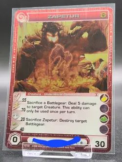Chaotic Card : Zapetur Silent Sands First Edition Rare Creature - Image 1