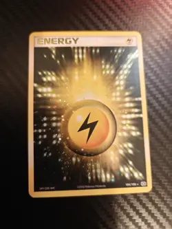Lightning Energy Pokemon Card Holo Foil EX Emerald 104/106 MN - Image 1