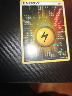 Lightning Energy Pokemon Card Holo Foil EX Emerald 104/106 MN - Image 3