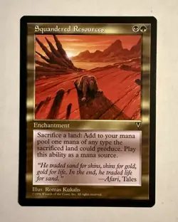 Squandered Resources MTG Magic the Gathering Card Visions LP Great Condition!!! - Image 1