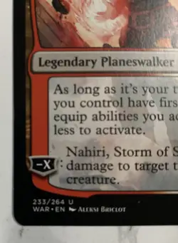 Nahiri, Storm of Stone #233 War of the Spark Legendary Planeswalker MTG Magic - Image 3