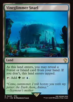 MTG Commander FIN R Vineglimmer Snarl #0440 - Image 1