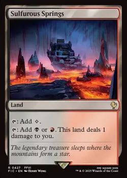 MTG Commander FIN R Sulfurous Springs #0427 - Image 1