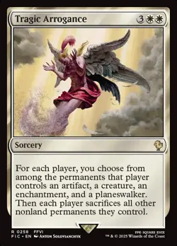 MTG Commander FIN R Tragic Arrogance #0258 - Image 1