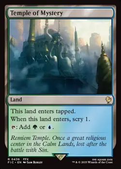 MTG Commander FIN R Temple of Mystery #0436 - Image 1