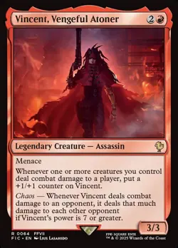 MTG Commander FIN R Vincent, Vengeful Atoner #0064 - Image 1