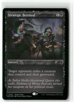 Strategic Betrayal FOIL - Promo Pack Tarkir: Dragonstorm MTG NM - Image 1