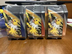 Pokemon TCG Sealed Eeveelutions Tin (Set Of 3) Jolteon/Vaporeon/Flareon - Image 4