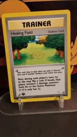 HEALING FIELD Neo Revelation POKEMON Non-Holo 2001 TRAINER 1st Trading Card 61 - Image 1
