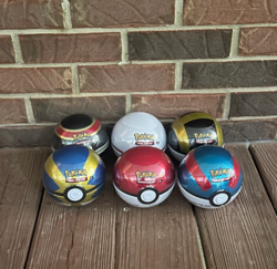 BRAND NEW-FACTORY SEALED-Pokemon TCG Pokeball Tins Bundle-Set of 6 - Image 1