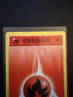 Pokemon - Fire Energy 1st Edition Base Set (Shadowless) 98/102 NM Grey Stamp - Image 3
