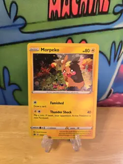 Morpeko *Swirl #2 SWSH116 Black Star Promo Pokemon NM W Sleeve & Top Loader - Image 1