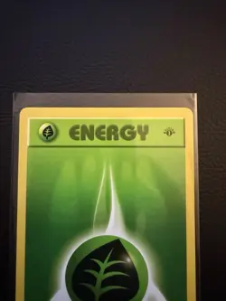 1999 Pokemon Base Set 1st Edition Grass Energy 99/102 Near Mint - Image 3