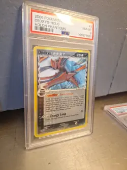 Pokemon Deoxys EX Holon Phantoms Reverse Holo Rare #3 PSA 8 - Image 3