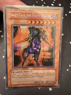 YuGiOh Swift Gaia The Fierce Knight CT1-EN004 Limited Edition LP - Image 1