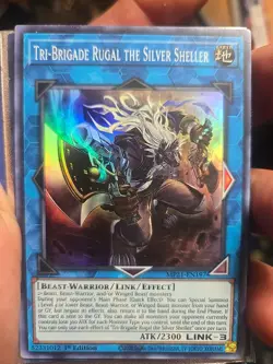 YuGiOh Tri-Brigade Rugal The Silver Sheller MP21-EN197 Super Rare 1st Edition - Image 1