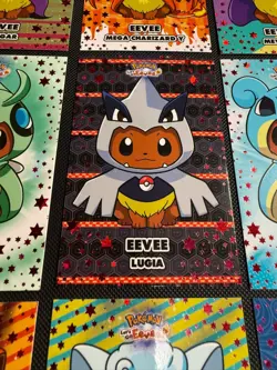 Eevee Ponchos Pokemon Let's Go Eevee Card Database Red Stars Holo Gengar Lugia - Image 3