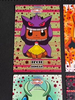 Eevee Ponchos Pokemon Let's Go Eevee Card Database Red Stars Holo Gengar Lugia - Image 4