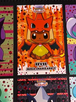 Eevee Ponchos Pokemon Let's Go Eevee Card Database Red Stars Holo Gengar Lugia - Image 5