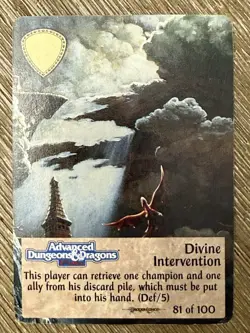 TSR Spellfire CCG 1st Ed. Divine Intervention Card #81 / 100 - Dragonlance - Image 1