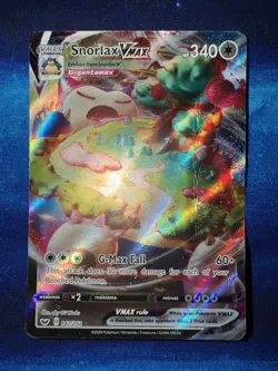 Snorlax Vmax 142/202 Sword & Shield- NM Ultra Rare Full Art Pokemon Card - Image 1