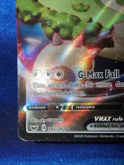 Snorlax Vmax 142/202 Sword & Shield- NM Ultra Rare Full Art Pokemon Card - Image 5