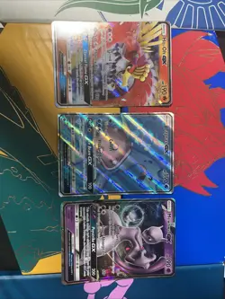 Lapras GX , Mewtwo GX, Ho-Oh GX Pokemon Card Lot - Image 1