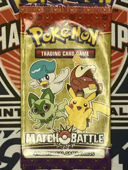 1X 2023 Pokemon Match Battle McDonalds Promo Sealed Booster Pack - Image 1