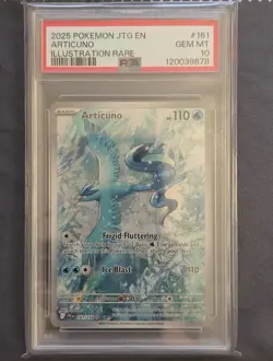 Pokemon Articuno Journey Together 161-159 Fullart Secret Rare Card PSA 10 - Image 1
