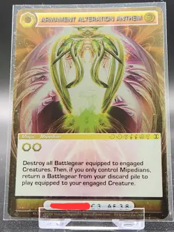 Chaotic Card : Armament Alteration Anthem Turn Of The Tide Rare Mugic - Image 1
