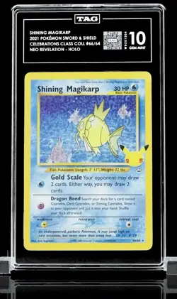 TAG 10 Magikarp 66/64 Celebrations Classic Collection Pokemon Card - Image 1