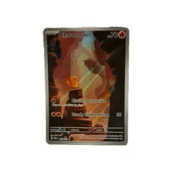 Pokemon TCG Charmander Illustration Rare Holo Card 168/165 SV151 - Image 1