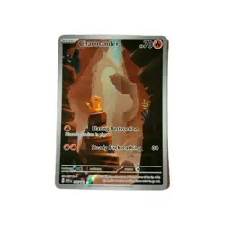 Pokemon TCG Charmander Illustration Rare Holo Card 168/165 SV151 - Image 3