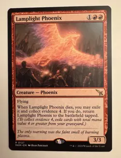x1 Lamplight Phoenix MKM MTG 137 RARE M/NM 1x - Image 1
