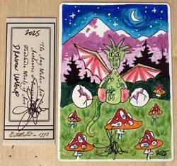 MTG ARTIST PROOF Chinese Dragon Whelp AP Sketch Art Amy WEBER Magic - Image 1