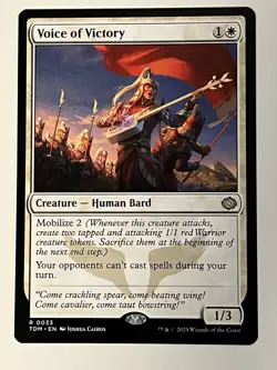 Voice of Victory Tarkir: Dragonstorm Non-Foil Regular MTG - Image 1