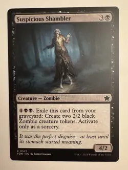 Suspicious Shambler [Foundations] Near Mint FDN MTG - Image 1