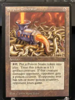 Magic the gathering MTG Legends Serpent Generator Never Played vintage - Image 1