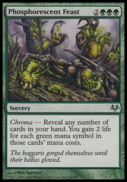 Phosphorescent Feast -Foil Medium Play MTG Eventide - Image 1