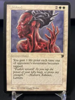 Magic the gathering MTG Legends Lifeblood Never Played NM vintage - Image 1