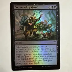 Consumed by Greed MTG BLB 87 U NM FOIL - Image 1