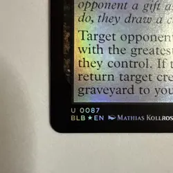 Consumed by Greed MTG BLB 87 U NM FOIL - Image 2